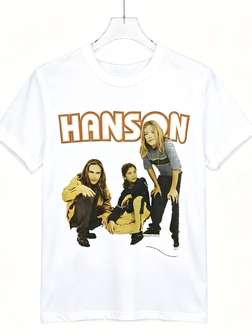 90S Vintage 1997 Hanson Line Up Pop Rock Group Album Tour Music T-shirt Unisex
